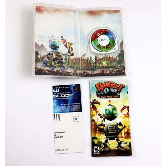 Ratchet & Clank: Size Matters (Sony PSP, 2007) Complete in Box Greatest Hits UMD - Picture 4 of 4